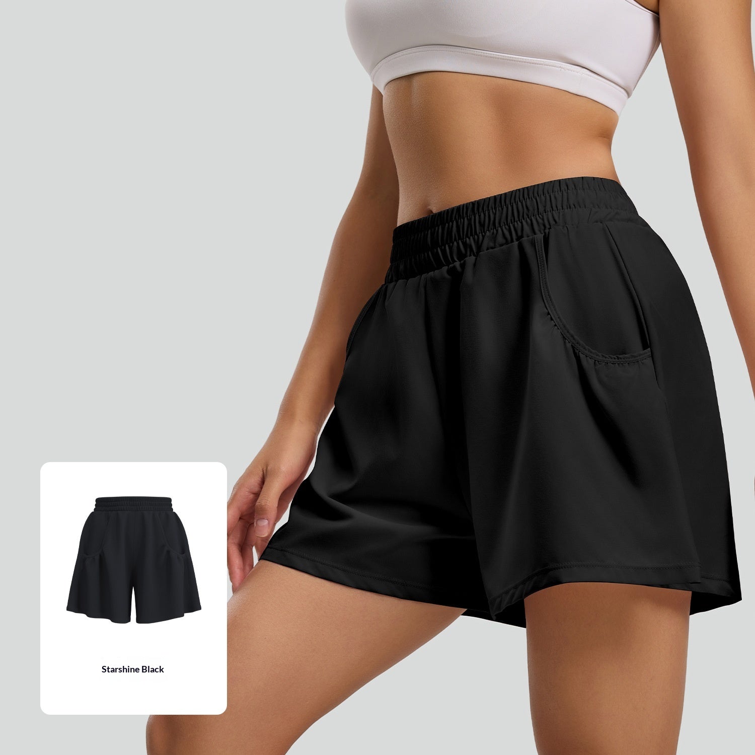 Short Sport Seamless Taille Haute Running