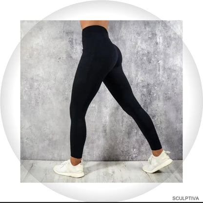 Legging Push-Up Taille Haute avec Poche — Legging femme Sculptiva