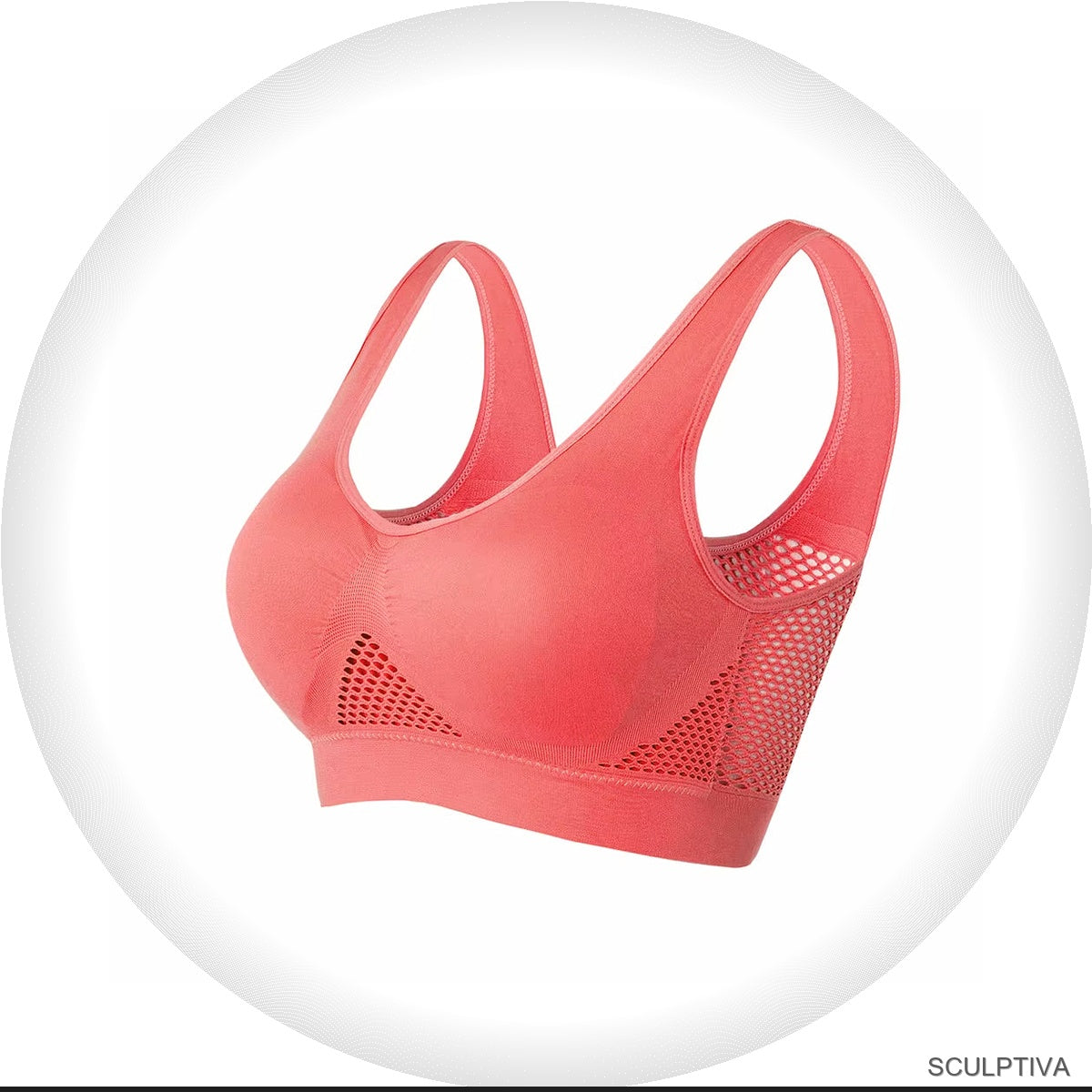 Brassiere Sport Sans Coutures Push-Up | Sculptiva - vue 2 | Sculptiva