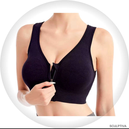 Brassiere Sport Zippee Maintien Fort Running — Brassiere femme Sculptiva