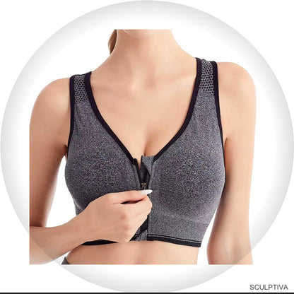 Brassiere Sport Zippee Maintien Fort Running — Brassiere femme Sculptiva