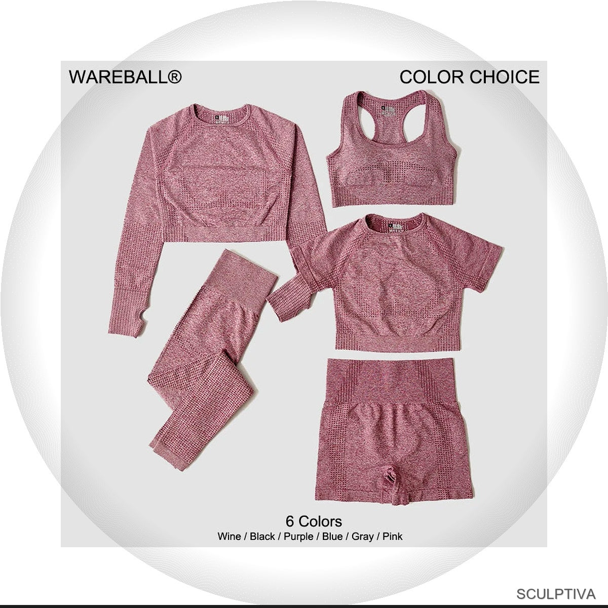Ensemble Sport Seamless 2-3 Pieces Femme - vue 2 | Sculptiva